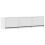Mueble de TV con LED madera de ingeniería blanco 165x34x40 cm de , Muebles TV - Ref: Foro24-852250, Precio: 98,26 €, Descuent...