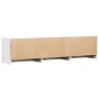 Mueble de TV con LED madera de ingeniería blanco 165x34x40 cm de , Muebles TV - Ref: Foro24-852250, Precio: 98,26 €, Descuent...