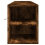 Mueble de TV de pared con luz LED roble ahumado 180x31x39,5 cm de , Muebles TV - Ref: Foro24-3307958, Precio: 133,46 €, Descu...