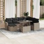 Set de sofás de jardín 8 pzas y cojines ratán sintético gris de , Conjuntos de jardín - Ref: Foro24-3274842, Precio: 589,96 €...