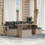 Set de sofás de jardín 6 pzas y cojines ratán sintético gris de , Conjuntos de jardín - Ref: Foro24-3274972, Precio: 420,20 €...