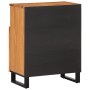 Aparador de madera maciza acacia 60x34x75 cm de , Taquillas y armarios de almacenamiento - Ref: Foro24-377560, Precio: 106,48...