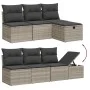 Set de sofás de jardín 8 pzas y cojines ratán sintético gris by , Garden sets - Ref: Foro24-3275162, Price: 615,32 €, Discoun...