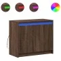 Aparador con LED madera ingeniería marrón roble 72x34x61 cm de , Aparadores - Ref: Foro24-852179, Precio: 66,11 €, Descuento: %