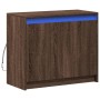 Aparador con LED madera ingeniería marrón roble 72x34x61 cm de , Aparadores - Ref: Foro24-852179, Precio: 66,99 €, Descuento: %