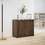 Aparador con LED madera ingeniería marrón roble 72x34x61 cm de , Aparadores - Ref: Foro24-852179, Precio: 66,11 €, Descuento: %