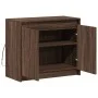 Aparador con LED madera ingeniería marrón roble 72x34x61 cm de , Aparadores - Ref: Foro24-852179, Precio: 66,11 €, Descuento: %