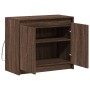 Aparador con LED madera ingeniería marrón roble 72x34x61 cm de , Aparadores - Ref: Foro24-852179, Precio: 66,99 €, Descuento: %