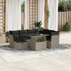Set de sofás de jardín 8 pzas y cojines ratán sintético gris de , Conjuntos de jardín - Ref: Foro24-3274682, Precio: 598,62 €...