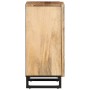 Aparador de madera maciza de mango rugosa 40x34x75 cm de , Taquillas y armarios de almacenamiento - Ref: Foro24-377554, Preci...