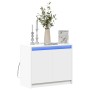 Aparador con LED madera de ingeniería blanco 72x34x61 cm de , Aparadores - Ref: Foro24-852173, Precio: 70,49 €, Descuento: %