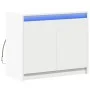Aparador con LED madera de ingeniería blanco 72x34x61 cm de , Aparadores - Ref: Foro24-852173, Precio: 69,87 €, Descuento: %