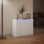 Aparador con LED madera de ingeniería blanco 72x34x61 cm de , Aparadores - Ref: Foro24-852173, Precio: 69,87 €, Descuento: %