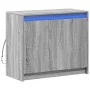 Aparador con LED madera de ingeniería gris Sonoma 72x34x61 cm de , Aparadores - Ref: Foro24-852178, Precio: 78,44 €, Descuent...