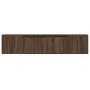 Mueble de TV de pared con luz LED marrón roble 180x31x39,5 cm de , Muebles TV - Ref: Foro24-3307960, Precio: 157,11 €, Descue...