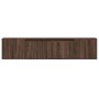 Mueble de TV de pared con luz LED marrón roble 180x31x39,5 cm de , Muebles TV - Ref: Foro24-3307960, Precio: 159,90 €, Descue...