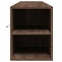 Mueble de TV de pared con luz LED marrón roble 180x31x39,5 cm de , Muebles TV - Ref: Foro24-3307960, Precio: 157,11 €, Descue...