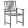 Set de comedor de jardín 5 piezas madera maciza de acacia gris de , Conjuntos de jardín - Ref: Foro24-45940, Precio: 423,14 €...