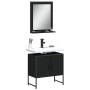 Juego de muebles de baño 2 pzas madera de ingeniería negro de , Muebles de baño - Ref: Foro24-3214334, Precio: 84,95 €, Descu...