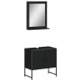 Juego de muebles de baño 2 pzas madera de ingeniería negro de , Muebles de baño - Ref: Foro24-3214334, Precio: 84,95 €, Descu...