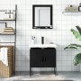 Juego de muebles de baño 2 pzas madera de ingeniería negro de , Muebles de baño - Ref: Foro24-3214334, Precio: 84,95 €, Descu...