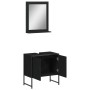 Juego de muebles de baño 2 pzas madera de ingeniería negro de , Muebles de baño - Ref: Foro24-3214334, Precio: 84,95 €, Descu...