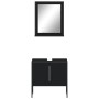 Juego de muebles de baño 2 pzas madera de ingeniería negro de , Muebles de baño - Ref: Foro24-3214334, Precio: 84,95 €, Descu...