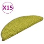 Alfombras de peldaños de escalera 15 uds verde 56x17x3 cm de , Alfombrillas para escalones - Ref: Foro24-322382, Precio: 75,5...