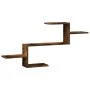 Estante de pared madera ingeniería roble ahumado 104x15x49 cm de , Estantes y estanterías - Ref: Foro24-853204, Precio: 29,12...