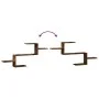 Estante de pared madera ingeniería roble ahumado 104x15x49 cm de , Estantes y estanterías - Ref: Foro24-853204, Precio: 29,12...