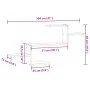Estante de pared madera ingeniería roble ahumado 104x15x49 cm de , Estantes y estanterías - Ref: Foro24-853204, Precio: 29,12...
