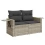 Set muebles jardín 9 pzas y cojines ratán sintético gris claro de , Conjuntos de jardín - Ref: Foro24-3267802, Precio: 675,02...