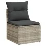 Set muebles jardín 9 pzas y cojines ratán sintético gris claro de , Conjuntos de jardín - Ref: Foro24-3267802, Precio: 675,02...