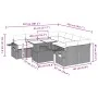 Set muebles jardín 9 pzas y cojines ratán sintético gris claro de , Conjuntos de jardín - Ref: Foro24-3267802, Precio: 675,02...