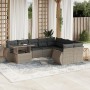 Set sofás jardín 10 pzas con cojines ratán sintético gris claro de , Conjuntos de jardín - Ref: Foro24-3268772, Precio: 799,5...
