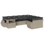 Set sofás jardín 10 pzas con cojines ratán sintético gris claro de , Conjuntos de jardín - Ref: Foro24-3268772, Precio: 799,5...