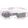 Set sofás jardín 10 pzas con cojines ratán sintético gris claro de , Conjuntos de jardín - Ref: Foro24-3268772, Precio: 799,5...
