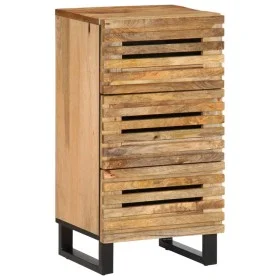 Aparador de madera maciza de mango rugosa 40x34x75 cm de , Taquillas y armarios de almacenamiento - Ref: Foro24-377549, Preci...