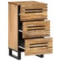 Aparador de madera maciza de mango rugosa 40x34x75 cm de , Taquillas y armarios de almacenamiento - Ref: Foro24-377549, Preci...