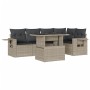 Set de sofás de jardín 6 pzas y cojines ratán sintético gris de , Conjuntos de jardín - Ref: Foro24-3267892, Precio: 457,28 €...