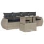 Set de sofás jardín y cojines 5 pzas ratán sintético gris claro de , Conjuntos de jardín - Ref: Foro24-3268362, Precio: 388,4...