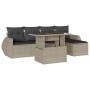 Set de sofás de jardín 6 pzas y cojines ratán sintético gris de , Conjuntos de jardín - Ref: Foro24-3268502, Precio: 431,97 €...