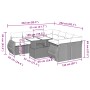 Set muebles jardín 9 pzas y cojines ratán sintético gris claro de , Conjuntos de jardín - Ref: Foro24-3268432, Precio: 692,18...