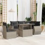 Set de sofás de jardín 6 pzas y cojines ratán sintético gris de , Conjuntos de jardín - Ref: Foro24-3268542, Precio: 474,27 €...