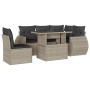 Set de sofás de jardín 6 pzas y cojines ratán sintético gris de , Conjuntos de jardín - Ref: Foro24-3268542, Precio: 474,27 €...