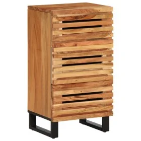 Aparador de madera maciza acacia 40x34x75 cm de , Taquillas y armarios de almacenamiento - Ref: Foro24-377550, Precio: 89,76 ...