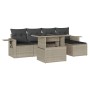 Set de sofás de jardín 6 pzas y cojines ratán sintético gris de , Conjuntos de jardín - Ref: Foro24-3267872, Precio: 415,25 €...