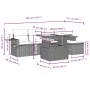 Set de sofás de jardín 6 pzas y cojines ratán sintético gris de , Conjuntos de jardín - Ref: Foro24-3267872, Precio: 439,42 €...