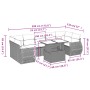 Set de sofás de jardín 8 pzas y cojines ratán sintético gris de , Conjuntos de jardín - Ref: Foro24-3268412, Precio: 645,12 €...
