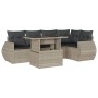 Set de sofás de jardín 6 pzas y cojines ratán sintético gris de , Conjuntos de jardín - Ref: Foro24-3268522, Precio: 474,27 €...